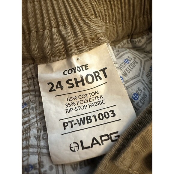 LAPG Pants Women's 24 Short Khaki Coyote Stretch Tactical Rip Stop Resistant - Picture 6 of 10